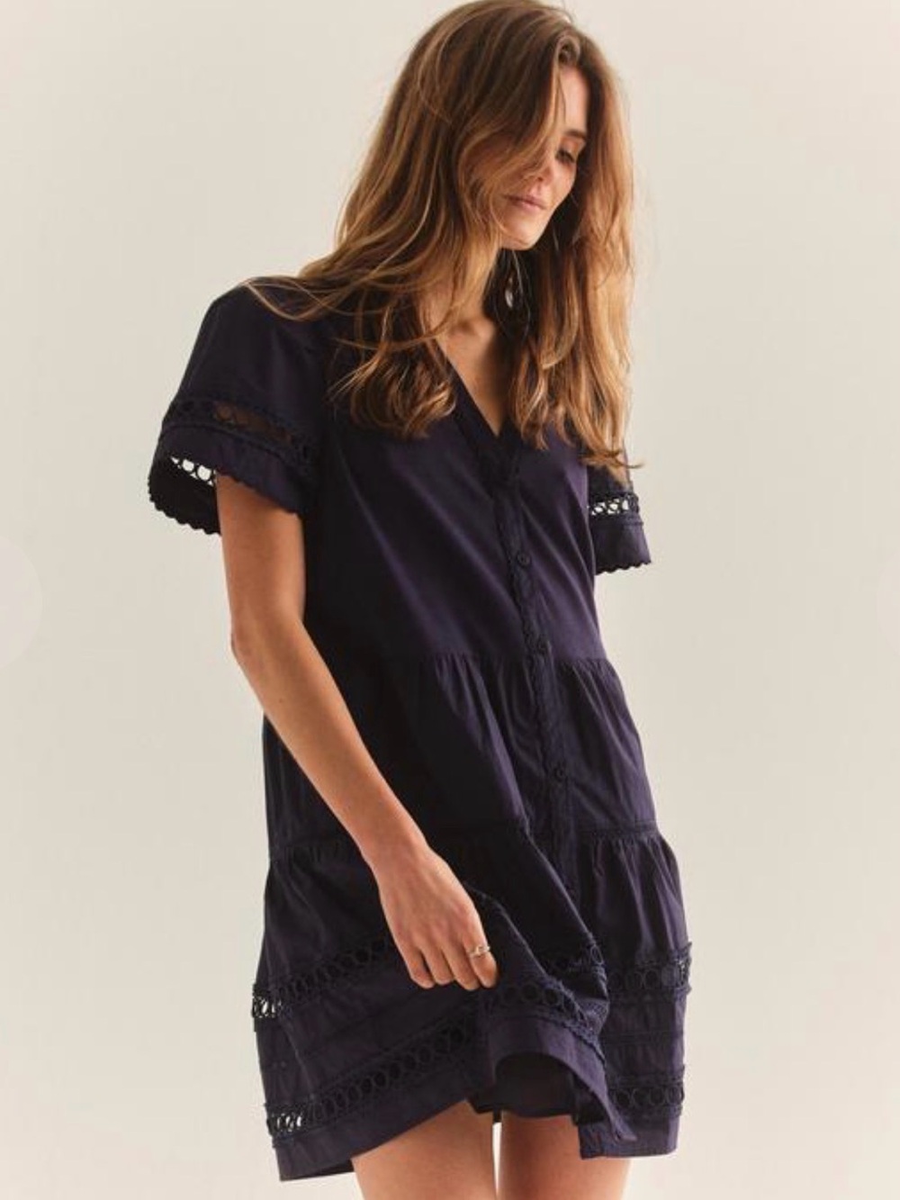 Cartolina Elena Mini Dress Midnight Blue-Centre Point, EUC sz M